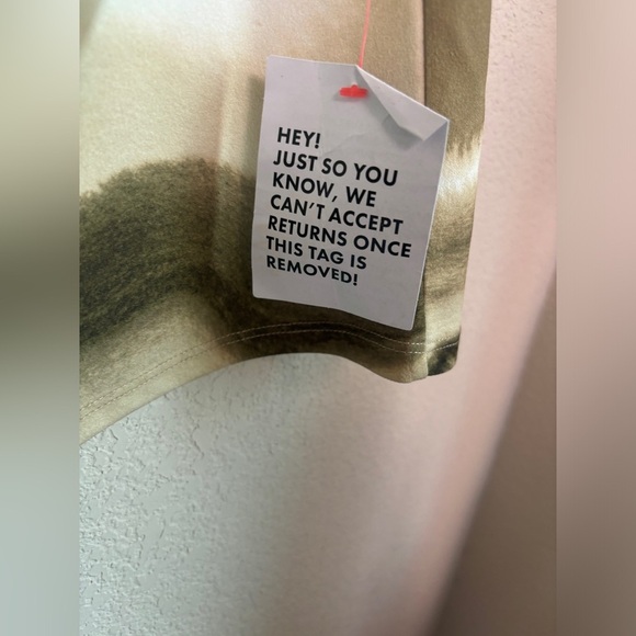 NWT ASOS Beige Blurred Marble Stripe Off One Shoulder Structured Mini Dress 14 - Picture 9 of 12